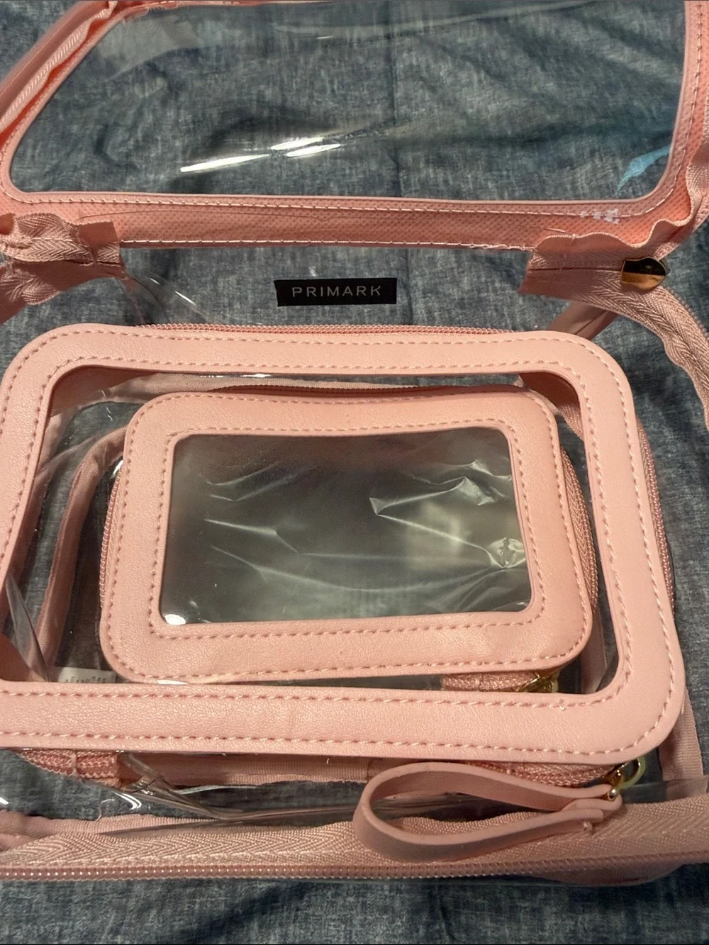 Primark transparent pouches